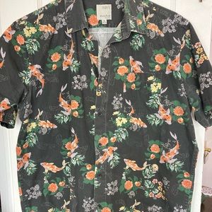 Visitor Koi Fish Button Down Shirt